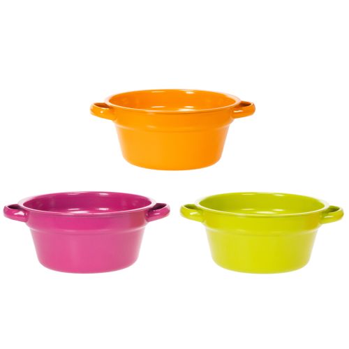 Product Metal planter, summer decoration for living area, 23cm, 3 pieces