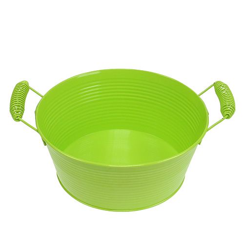 Floristik24 Bowl round apple green Ø22cm H9.5cm