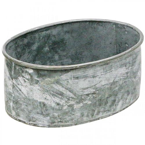 Product Decorative bowl metal socket bowl oval gray L22.5/19.5/16cm set of 3