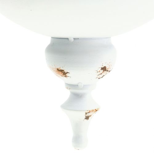 Floristik24 Planter bowl for hanging white Ø26cm H23cm