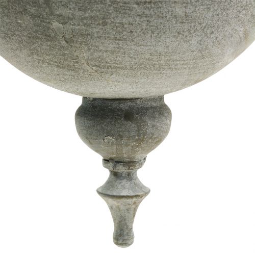 Floristik24 Planter bowl for hanging gray Ø26cm H23cm