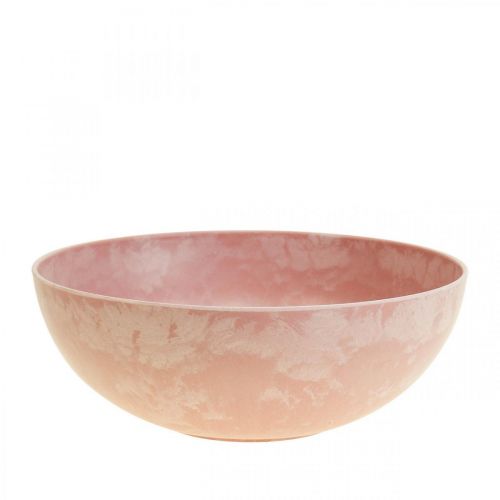 Decorative bowl flower bowl round pink bowl plastic Ø20cm