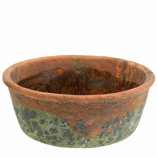 Floristik24 Plant pot planter vintage natural clay Ø24.5cm H9.5cm
