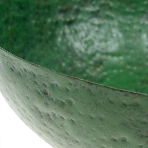 Floristik24 Decorative bowl vintage green metal planter bowl Ø31cm