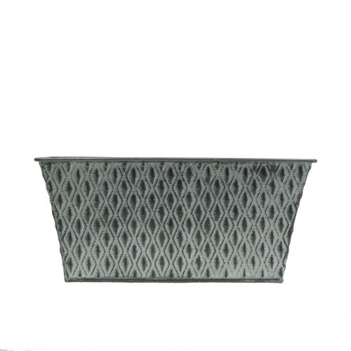 Product Zinc bowl with diamond pattern 22cm × 12cm