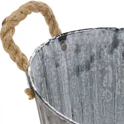 Floristik24 Bowl for planting, flower bowl with handles, metal planter L30.5cm