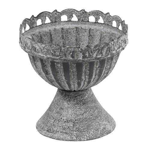 Floristik24 Bowl with foot Ø11cm H11cm gray