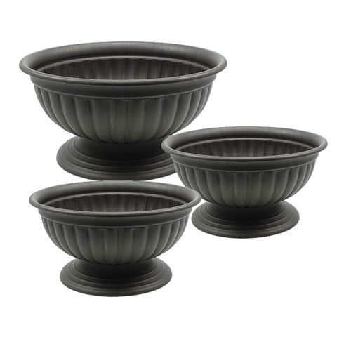 Product Bowl with foot anthracite, 1 pc