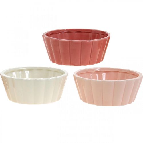 Planter baking mold, cake mold for planting, ceramic pot H5cm Ø12.5cm 3pcs