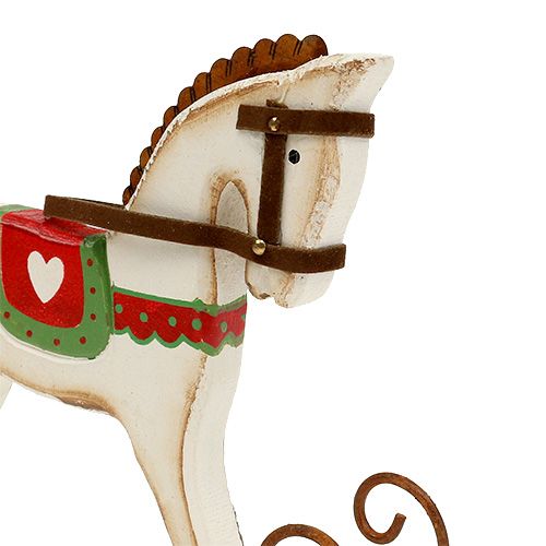 Floristik24 Rocking horse made of wood L16cm H13cm