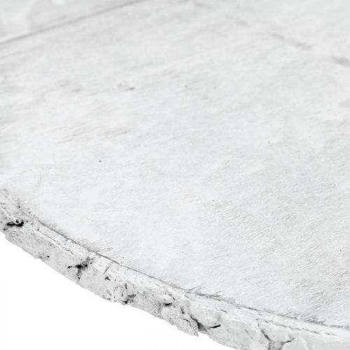 Floristik24 Deco wooden disc vintage table decoration white plywood Ø25cm