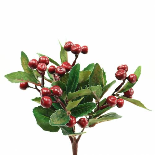 Mock berry bush artificially red with 7 branches