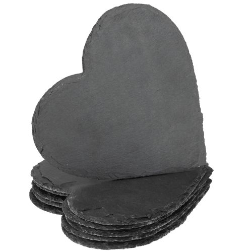 Slate heart-shaped decoration for stylish table decoration and creative ideas