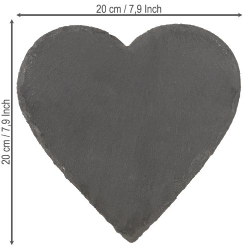 Product Slate heart-shaped decoration for stylish table decoration and creative ideas