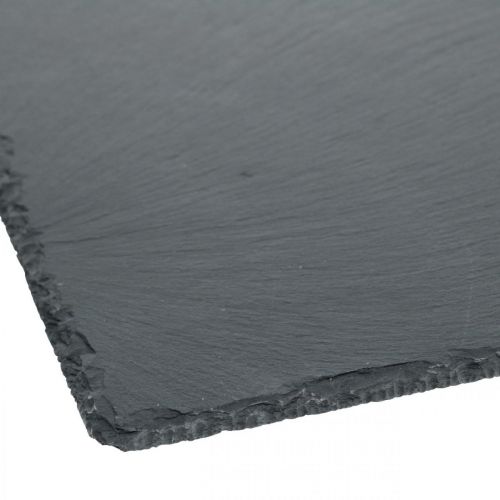 Product Slate plate square, decorative tray natural stone 25×25cm 2pcs