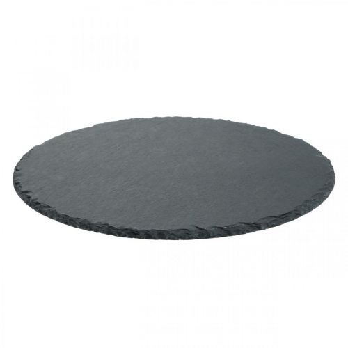 Floristik24 Round slate, natural product, decorative tray Ø30cm
