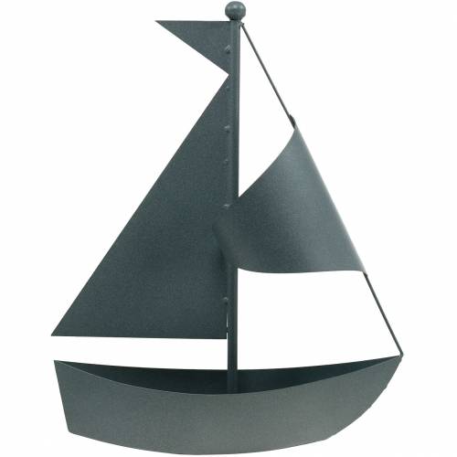 Floristik24 Sailboat for planting metal 44cm × 34cm