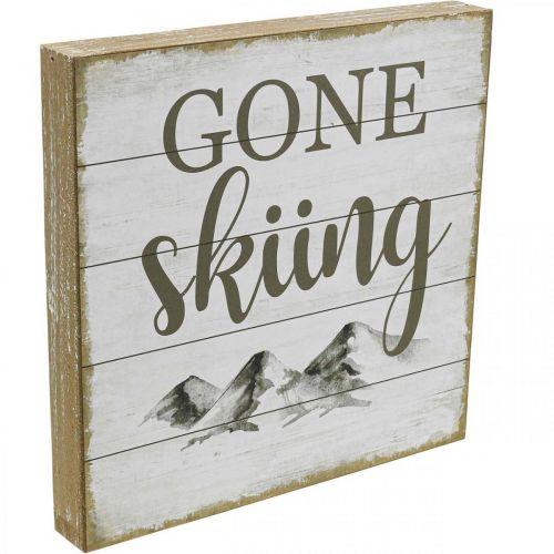 Product Vintage Wandeko wooden sign signs with sayings 20×20cm 2pcs