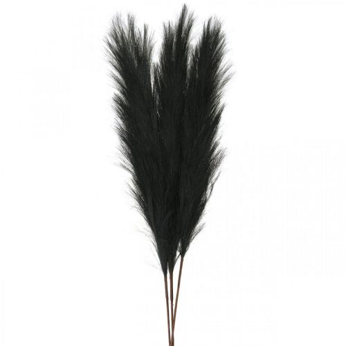 Feather Grass Black Chinese Reed Artificial Dry Grass 100cm 3pcs