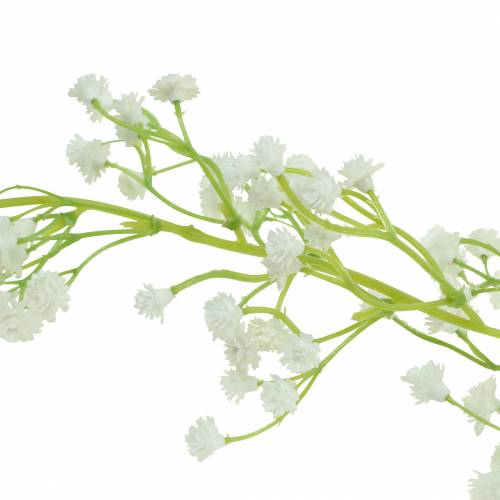 Floristik24 Wedding decoration garland gypsophila with eyelets white 180cm