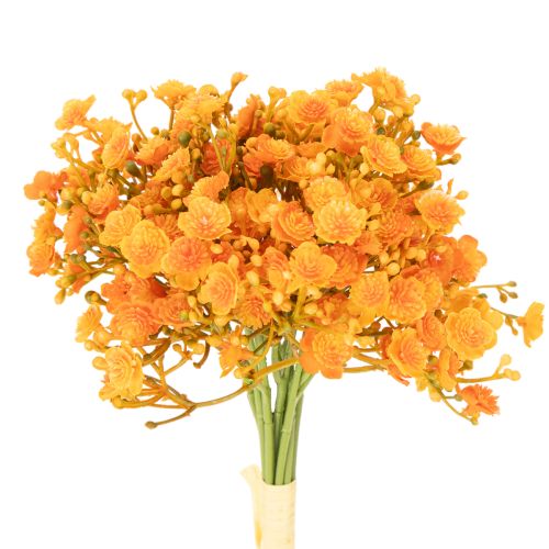 Artificial baby's breath orange branch for flower arrangements 30cm 10pcs