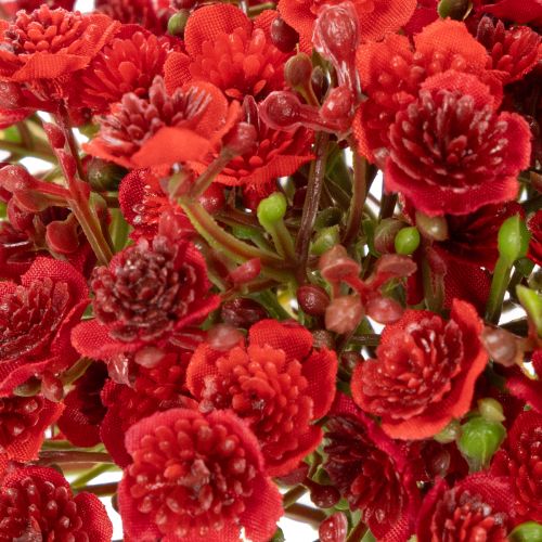 Artificial baby's breath, red, bouquet as flower decoration, 30cm, 10 pieces | Floristik24.ie
