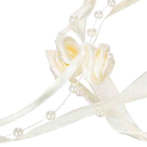 Ribbon Valentino cream 15mm 5m | Floristik24.ie