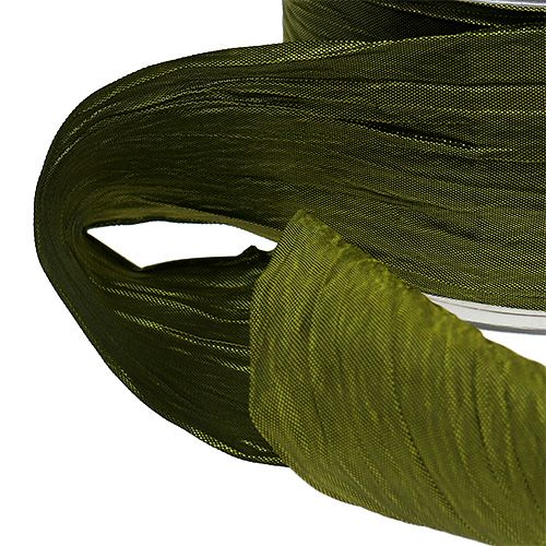 Product Ribbon Moss Green "Crash" 50mm 20m