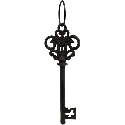 Floristik24 Key brown cast iron 43cm