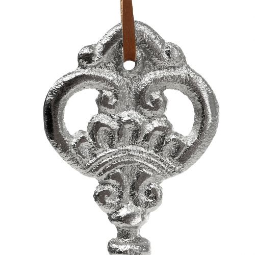 Floristik24 Key silver to hang 15.5cm 2pcs
