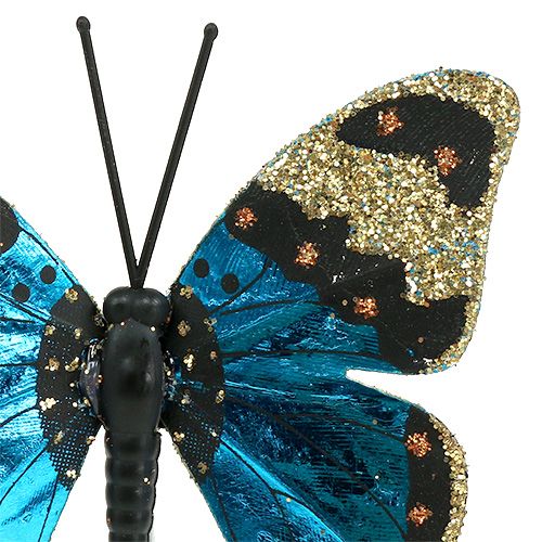 Product Butterfly blue 7,5cm glossy 4pcs
