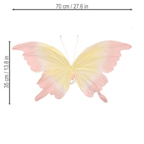 Product Floating Butterfly - Lightweight Hanging Butterfly Figurine for Rooms, 70cm, 1 Piece