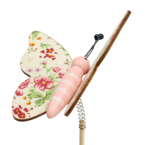 Floristik24 Butterfly on wooden stick 5.5cm - 7cm 18 pcs