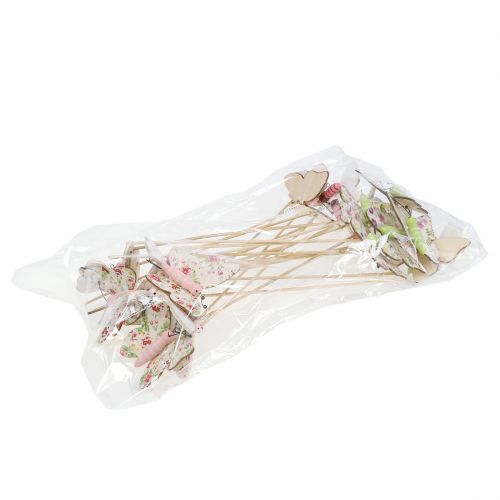 Floristik24 Butterfly on wooden stick 5.5cm - 7cm 18 pcs