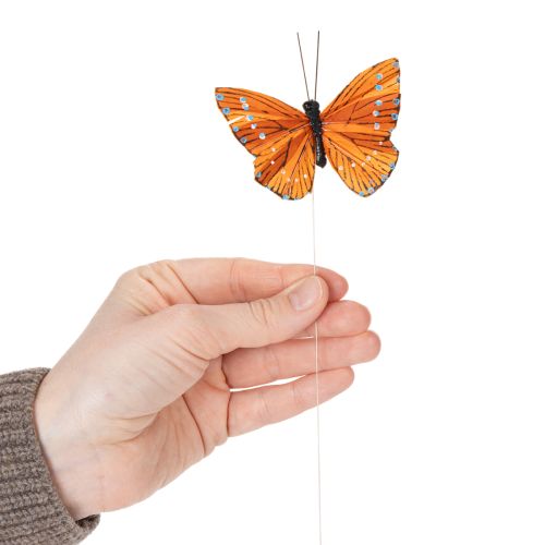 Product Decorative butterflies on wire for colorful table decorations, 7cm, 12 pieces