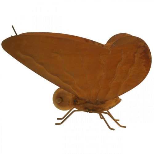 Floristik24 Garden figure, butterfly to place, metal decoration patina L20cm W21cm
