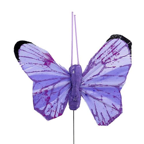 Product Butterfly 5cm pink-lilac ass. 24pcs