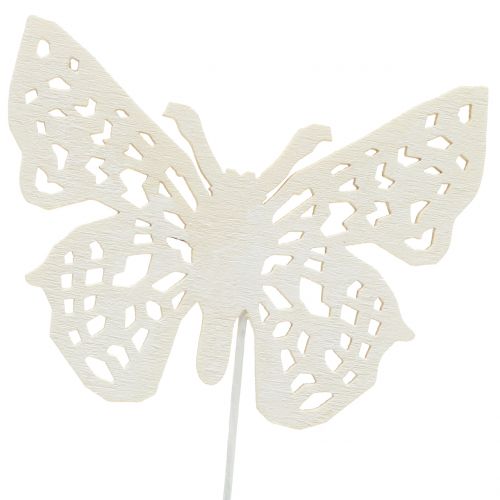Product Flower plug butterfly white 26cm 15pcs