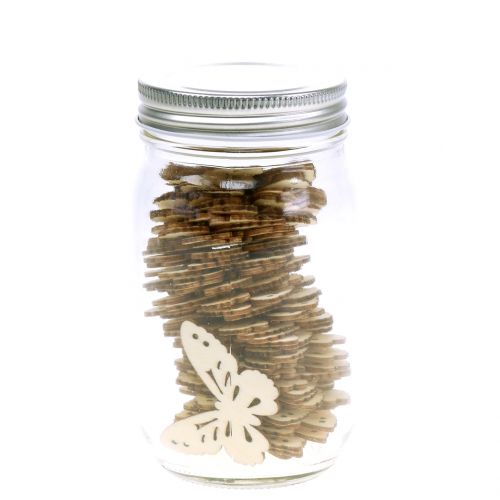 Floristik24 Butterfly wood in a glass 60p