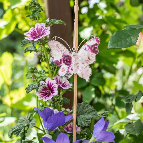 Product Butterfly for hanging metal deco hanger 9cm spring decoration 6pcs