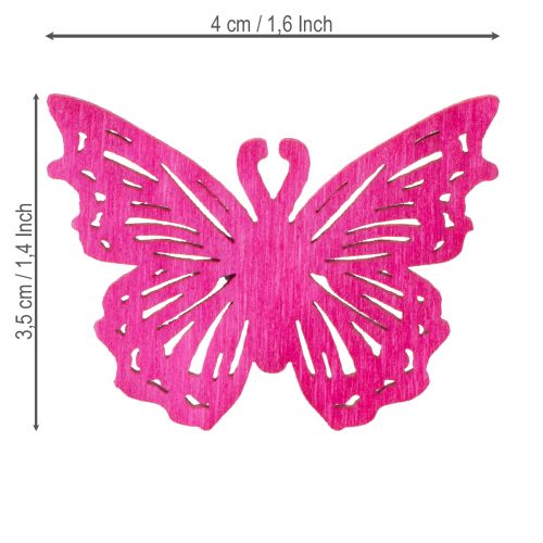 Product Decorative butterfly scatter elements for spring-like table and bowl arrangements, 4cm, 72 pieces