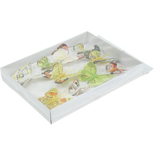 Floristik24 Butterflies with clip 5cm - 7cm assorted 10pcs