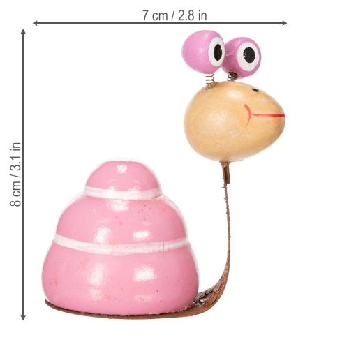 Product Snail figurine with a fun design, a charming spring decoration, 9cm, 4 pieces