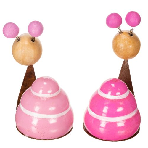 Product Snail figurine with a fun design, a charming spring decoration, 9cm, 4 pieces