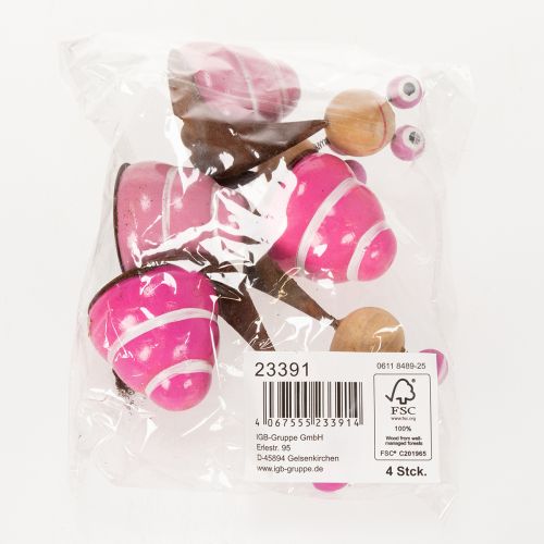 Product Snail figurine with a fun design, a charming spring decoration, 9cm, 4 pieces