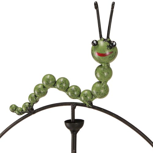 Product Snail Caterpillar Wind Chime Garden Stake Metal H67cm 2pcs