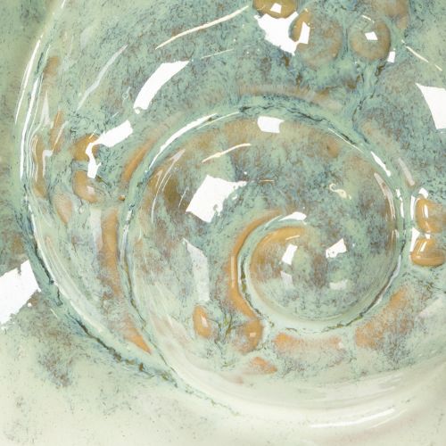 Product Ceramic decorative snail figurine for stylish living environments and enchanting table decorations, 16cm