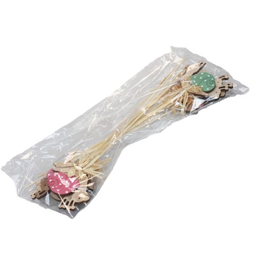 Product Flower Sticks Wooden Decoration Snails Colorful 8.5×8cm 12 pcs