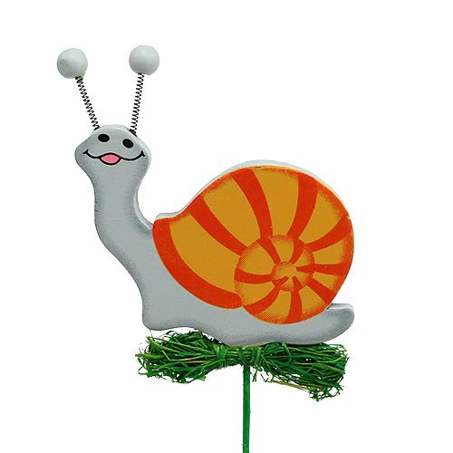 Floristik24 Snail as a plug 7cm L28cm 15pcs