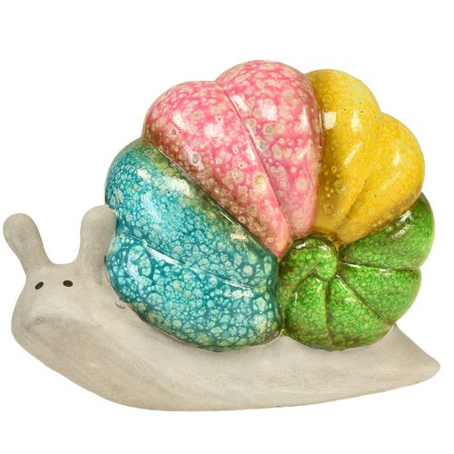 Floristik24 Decorative snail decorative figure ceramic color 19cmx8.5cmx14.5cm